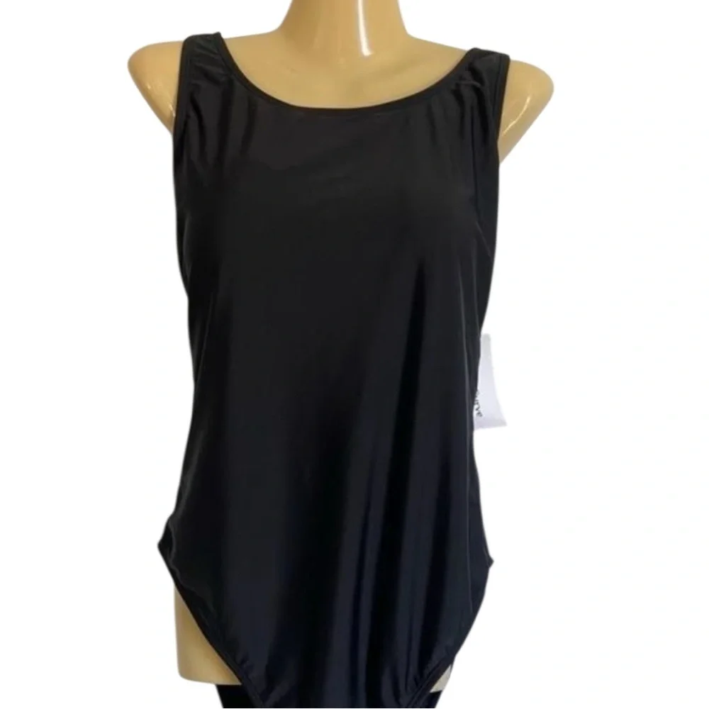 Meet.Curve Black Cross Back Swimsuit